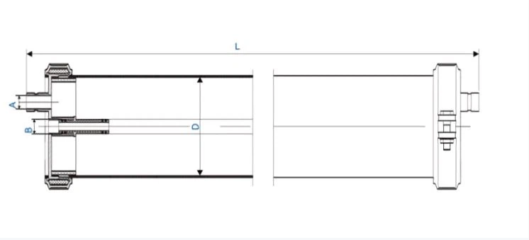 SS membrane housing drawing size